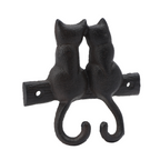 Double Cat Tail Cast Iron Wall Hooks