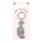 Keyring Happy Cat Metal Keyring 3 Designs