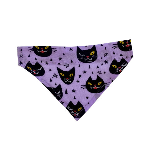 Handmade Cat/Dog Over the Collar Bandana Scary Cats