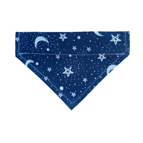 Handmade Cat/Dog Over the Collar Bandana Moon & Stars
