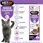 VetIQ Serene Natural Calming Drops for cats and dogs further information