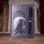 Embossed Witches Cat Spell Book A5 Journal & Pen