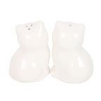 White Cat Shaped Salt and Pepper Shakers Cruet Set