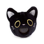 Lucky the Black Cat plush fortune teller toy with surprised expression