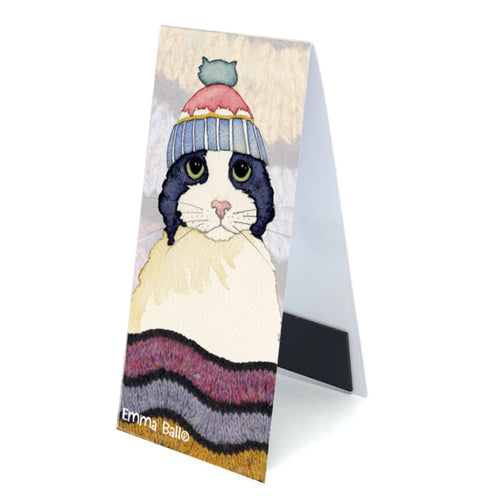 Bookmark Emma Ball Cats in Hats Magnetic Cat Bookmark