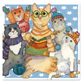 Emma Ball Cat Gang Any Occasion Greetings Card