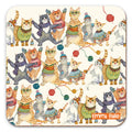 Emma Ball Kittens in Mittens Patterned Single Coaster