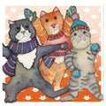 Emma Ball Three Kittens in Mittens Any Occasion Greetings Card