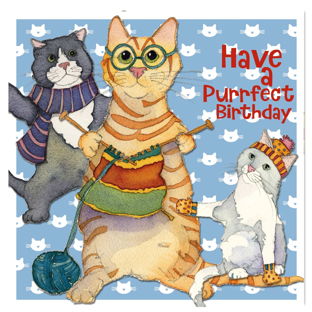 Emma Ball Kitten Purrfect Birthday Card