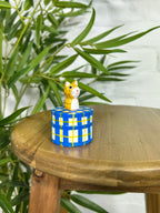 Fair Trade Handmade Wooden Cat Trinket Box