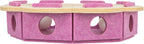 Trixie Hole ‘n’ Roll Felt Flower Cat Strategy Activity Fun Toy