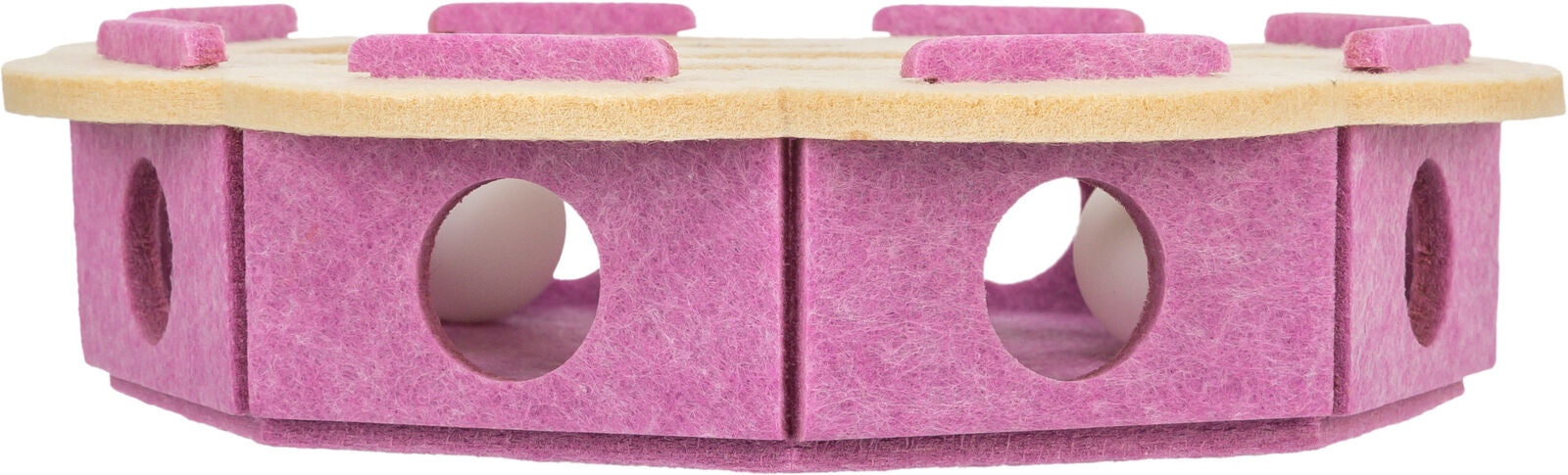 Trixie Hole ‘n’ Roll Felt Flower Cat Strategy Activity Fun Toy