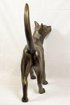 Hungry Cat Cold Cast Bronze Sculpture by Pippa Hill | Luxury Cat Ornament
