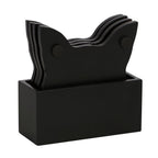Mystic Mog Cat Face MDF Coaster Set in Holder