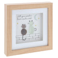 Pebble Glass Box Portrait “All You Need is Love and a Cat”