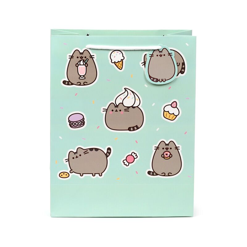 Pusheen the Cat Green Gift Bag - Large