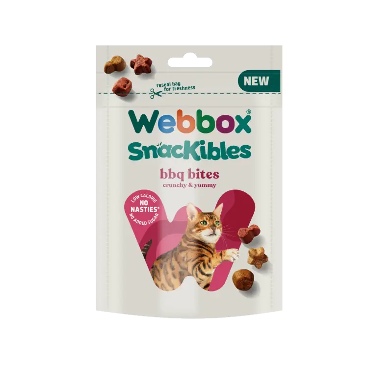 Webbox Snackibles BBQ Bites Cat Kitten Treats 85g
