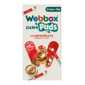 Webbox Lick-e-Puds Cat & Kitten Treat Strawberry 5x15g