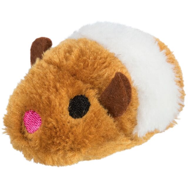 Trixie Pull Cord Wriggle Mouse Plush Cat Activity Toy
