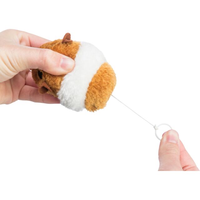 Trixie Pull Cord Wriggle Mouse Plush Cat Activity Toy