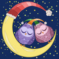 EXCLUSIVE DESIGN! 5D Diamond Art Kit: Owls Moon