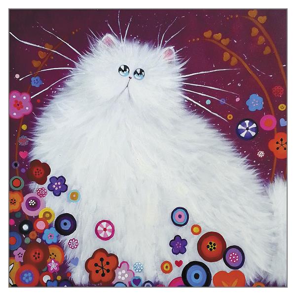 Kim Haskins Cat Greetings Card - Janis