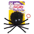Classic Black Furry Spider Cat Toy
