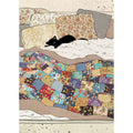 Bug Art Luxury Greetings Card - Bed Kitty