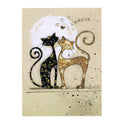 Greeting & Note Cards Bug Art Luxury Greetings Card - Two Lovecats