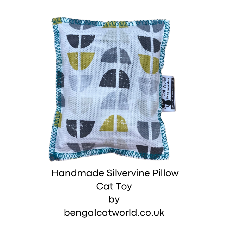 Handmade Premium Silvervine Pillow Cat Toy for Cats & Kittens