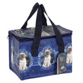 Lisa Parker Hocus Pocus insulated lunch bag with zip fastening, sturdy handles and magical blue-eyed cat design.