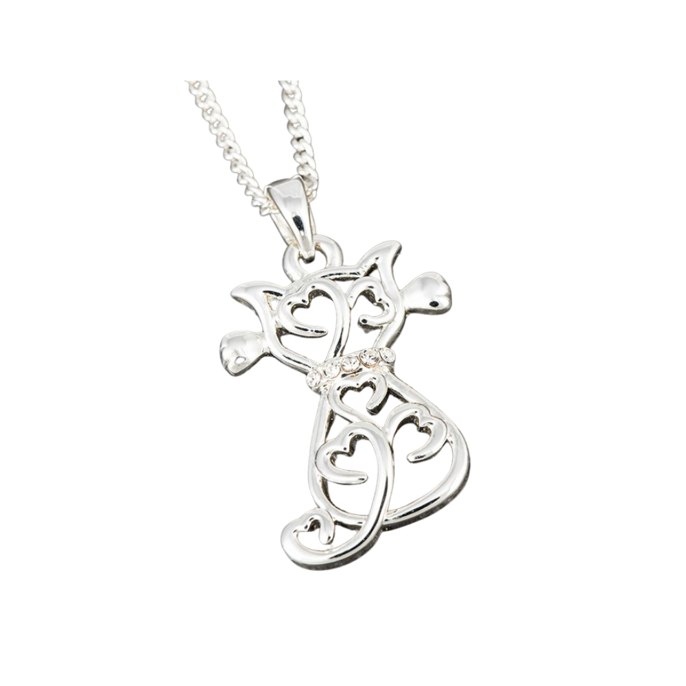 Equilibrium Filigree Cat Necklace